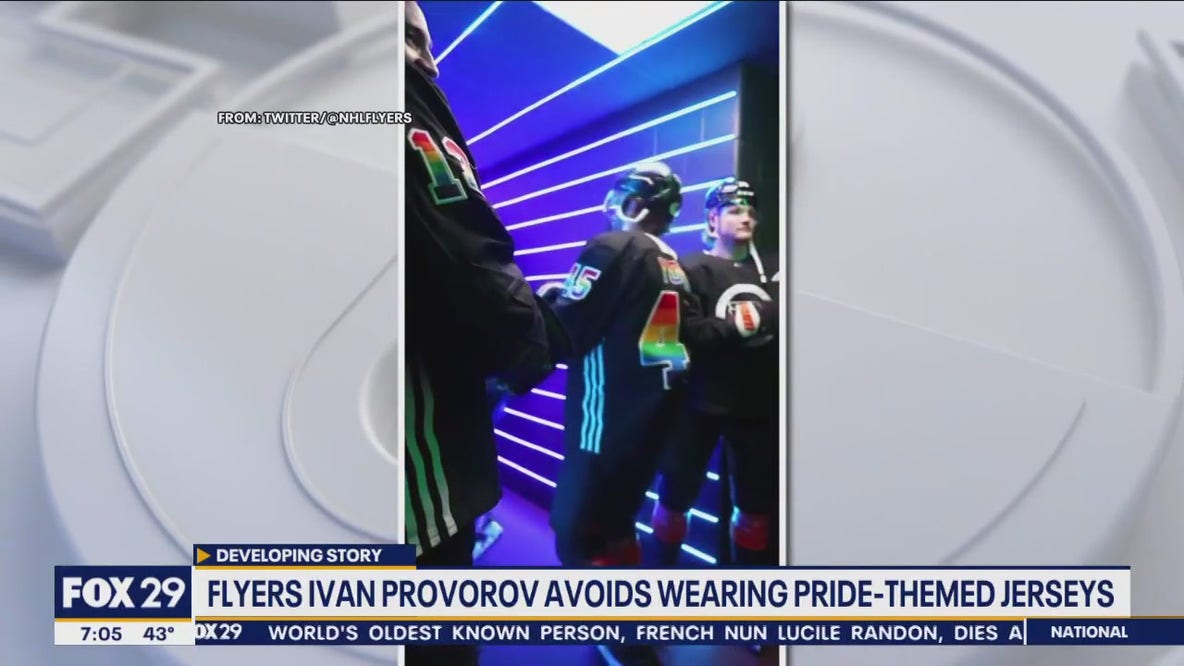 Flyers' Ivan Provorov avoids wearing pride-themed jerseys